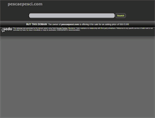 Tablet Screenshot of pescaepesci.com
